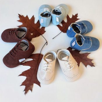 Zapatos de bebé suela blanda en piel tono beige