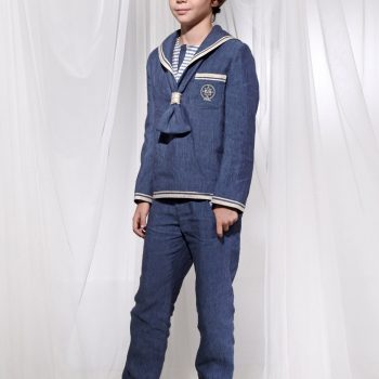 traje comunión niño marinero azul jeans